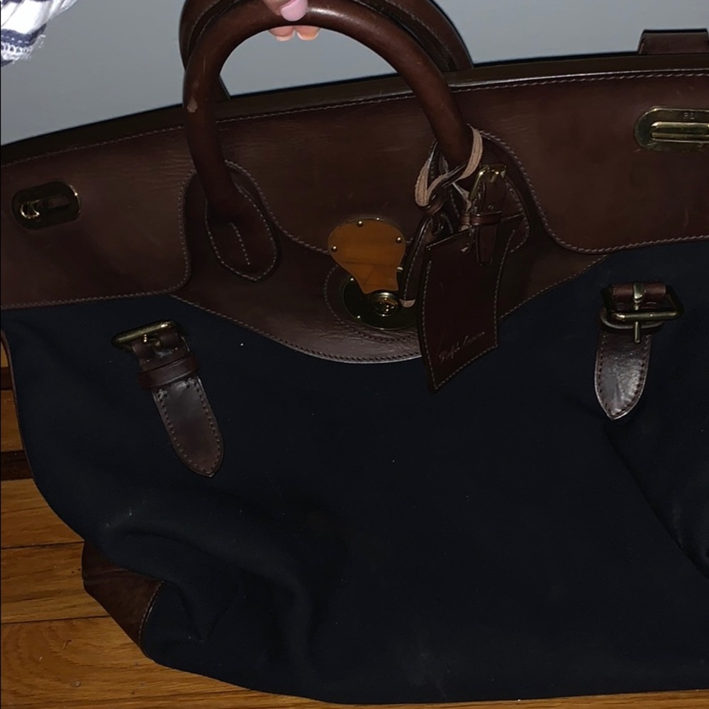 Ralph Laure leather and canvas